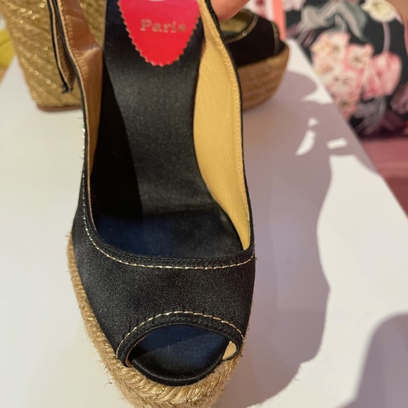 Christian LOUBOUTIN platform espadrilles. - Picture 2 of 6